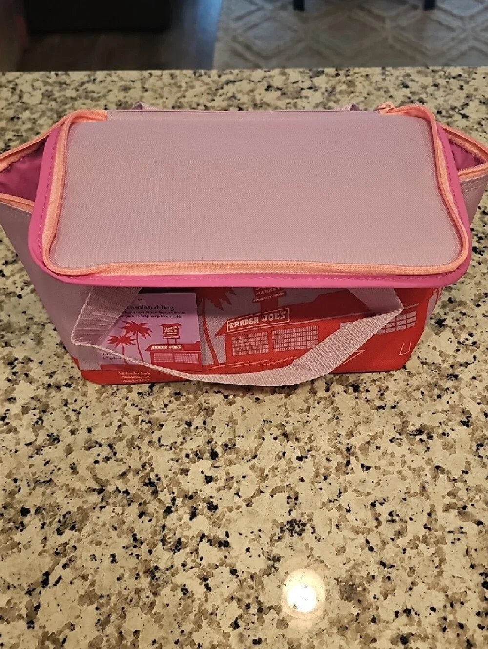Trader Joe's Lunch Tote with Pink, Orange & Lime - Comes With All 3.